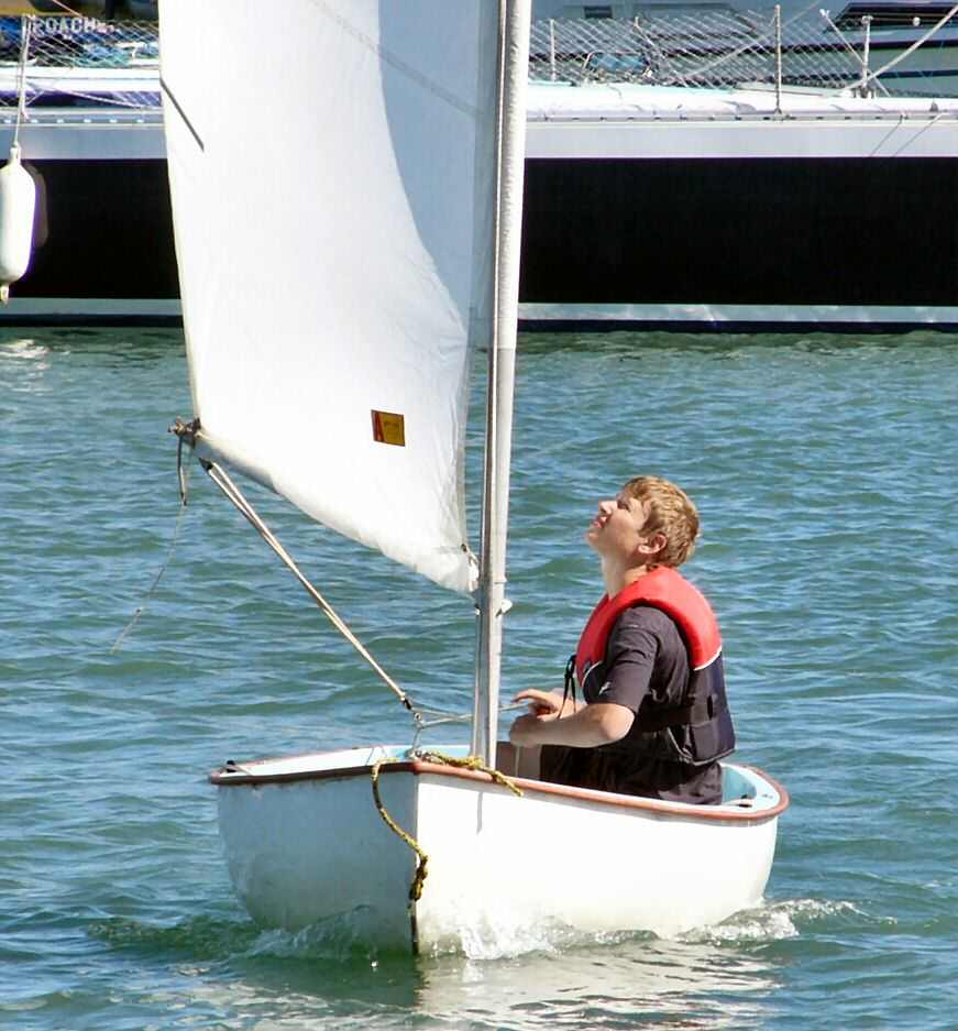 Robbie sailing