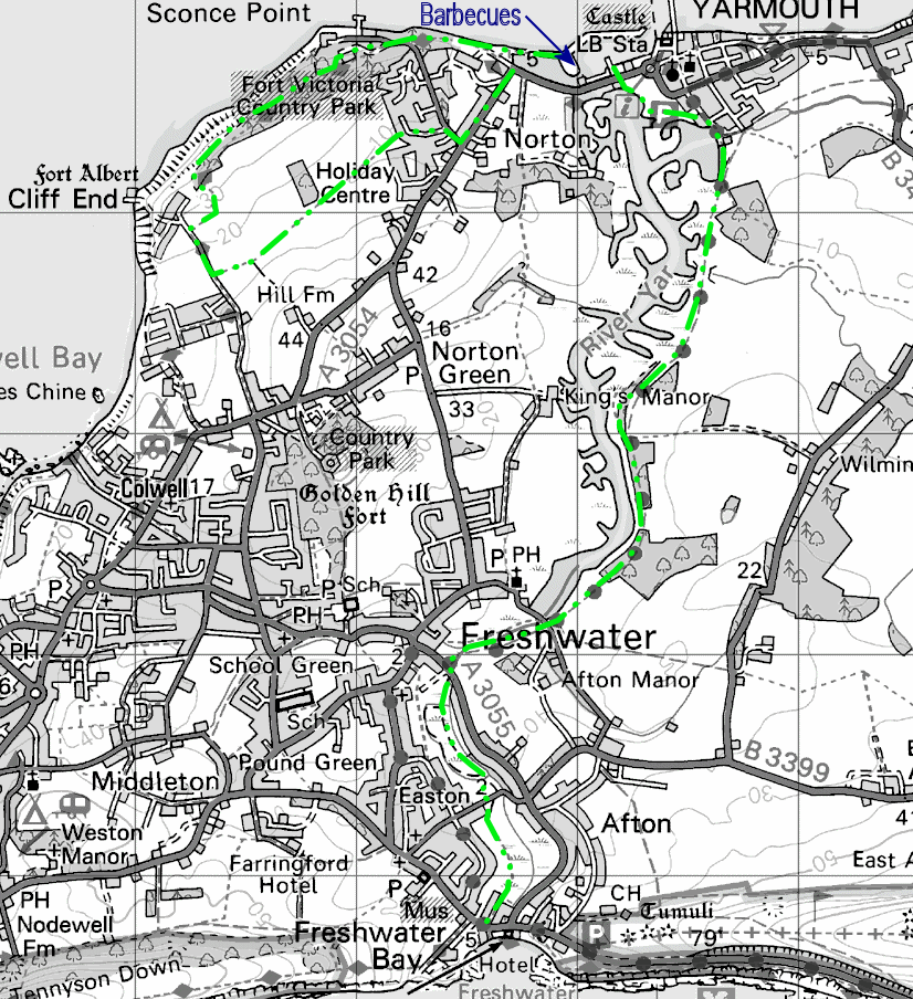 Map of Yarmouth walks